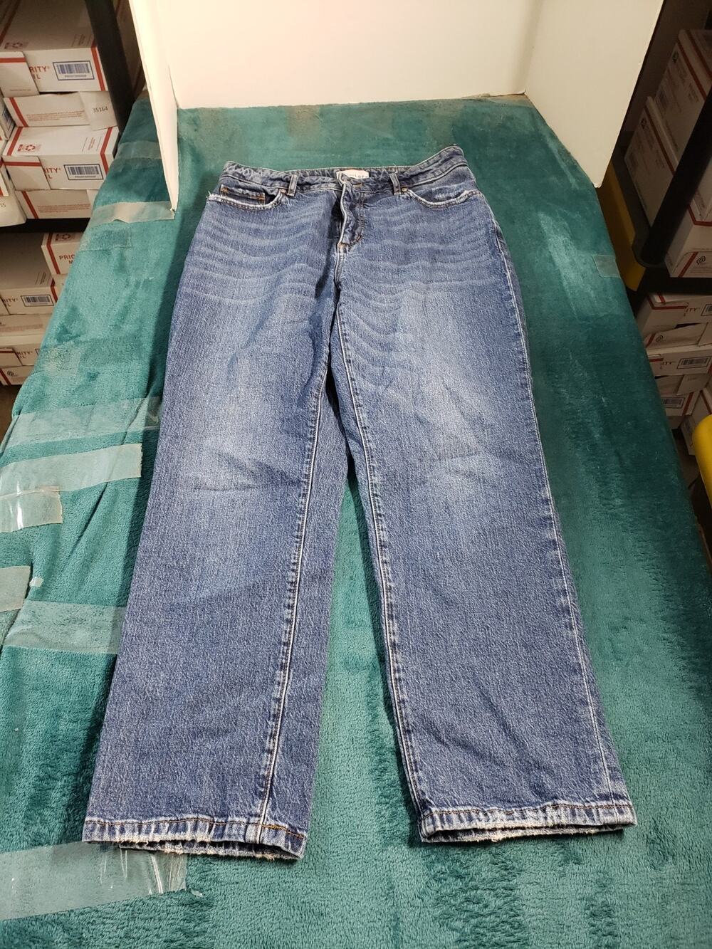 Loft Jeans Size 6 Womens Blue Pants Ladies Denim Mid Rise Curvy Straight Crop